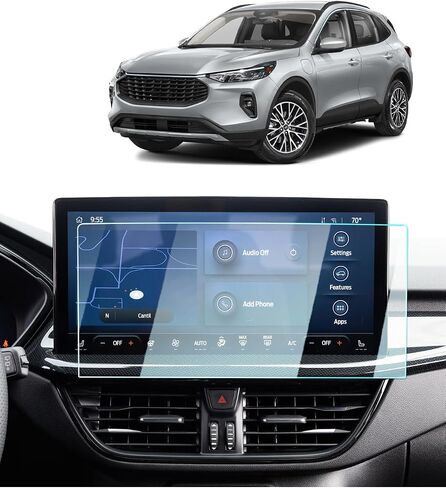 2020-2024 2025 حامي شاشة Ford Escape-للهروب (SE/SEL/Titanium/Base/Active/ST-Line/St-Line Select) 8 بوصة شاشة تعمل باللمس ، 2025 إكسسوارات الهروب 9H تغطية مضادة للأصابع الزجاجية 9H in Kuwait