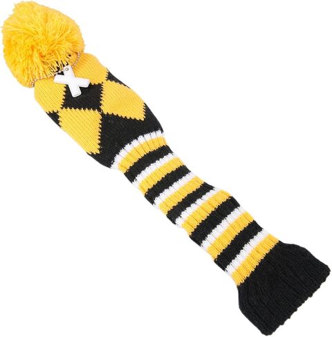 Knit Pom Pom Golf Club Hybrid Head Cover Utility Cover UT Cover Multiple Colors for Option in Saudi Arabia