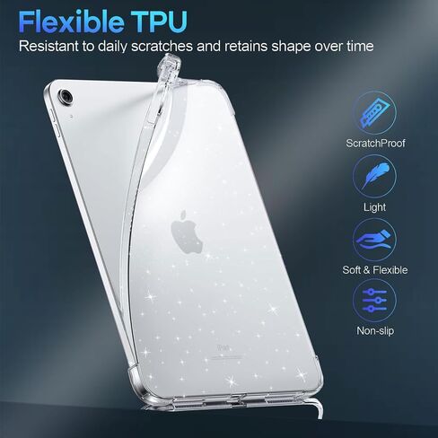 حالة واضحة لـ iPad (A16) الجيل الحادي عشر 11 بوصة 2025 /10 جيل 10.9 بوصة 2022 ، غلاف واقٍ خفيف من الدرجة العسكرية-مصدٍ خلفي ، واضحة ، واضحة ، واضحة ، واضحة ، in Kuwait