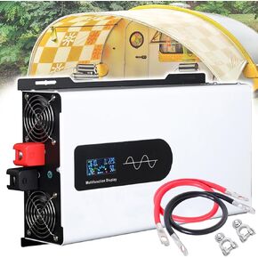5000W Pure Sine Wave Power Inverter 12V 24V 48V 60V 72V DC to 110V 220V AC Voltage Converter with LCD Display, for Home/RV/Truck/Car/Camping/Solar,72V5000W in Kuwait