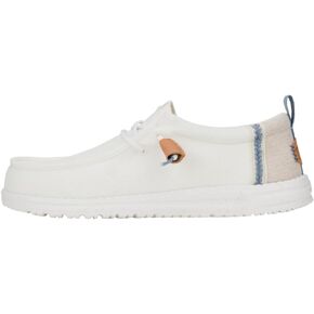HEYDUDE Wally Craft Linen Sargasso Blue/White Size 13, Men’s Shoes, Men's Slip-on Loafers, Comfortable & Light-Weight in Saudi Arabia