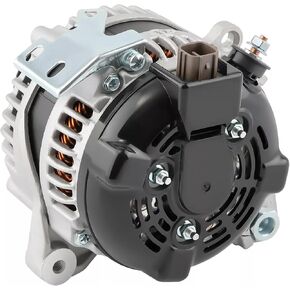 Alternator Compatible with Jeep Cherokee 2014-2019, Compass, Renegade & Chrysler 200 & Ram ProMaster City & Fiat 500X, 2.4L, 12V 160A 6-Groove Decoupler Pulley Clockwise, Replace# 56029624AB in Kuwait