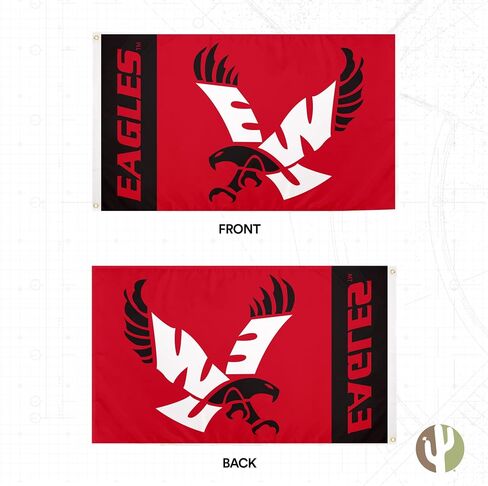 Desert Cactus Eastern Washington University Flag EWU Eagles Banners 100% Polyester Indoor Outdoor 3x5 feet Flags (Team Name) in Saudi Arabia