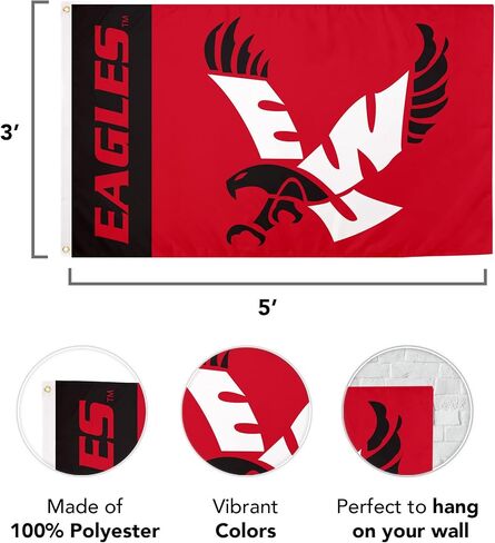 Desert Cactus Eastern Washington University Flag EWU Eagles Banners 100% Polyester Indoor Outdoor 3x5 feet Flags (Team Name) in Saudi Arabia
