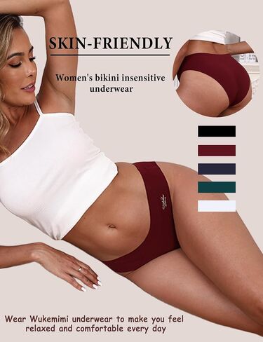 Seamless Women's Underwear - Smart Color-Changing Label & Bikini Panties with Silk-Lined Gusset in Saudi Arabia