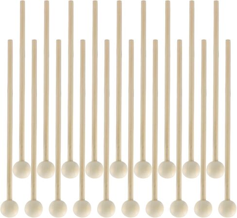20Pcs Wooden Xylophone Sticks Wood Xylophone Mallets Toddlers, Glockenspiel Mallets Bell Mallets Percussion in Saudi Arabia