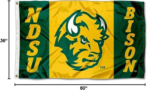 علم كلية NDSU بيسون in Saudi Arabia