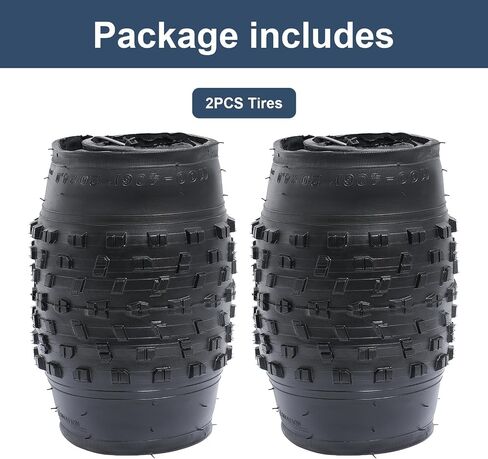 YUNSCM 2-PCS 20 بوصة إطارات دراجة سميكة 20x4.0/100-406 متوافقة مع إطارات الدراجة الجبلية 20x4.0 (Y-1528) in Saudi Arabia