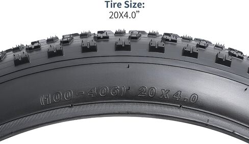 YUNSCM 2-PCS 20 بوصة إطارات دراجة سميكة 20x4.0/100-406 متوافقة مع إطارات الدراجة الجبلية 20x4.0 (Y-1528) in Saudi Arabia