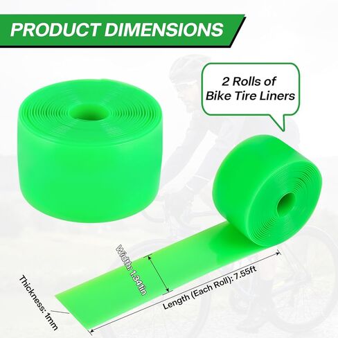 بطانة إطار دراجة BWSHLF ذاتية اللصق 700C تحمي الأنبوب الداخلي، بطانة إطار دراجة جبلية مقاومة للثقب متوافقة مع بطانة الأنبوب الداخلي لدراجة الطريق 12 بوصة 16 بوصة 18 بوصة 20 بوصة 24 بوصة 26 بوصة 27.5 بوصة 29 بوصة in Kuwait