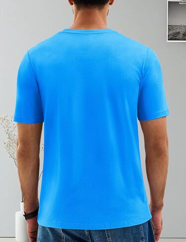 Cotrasen Men's T Shirts Cotton Short Sleeve Shirts for Men Casual Crew Neck Basic T-Shirts Summer Soft Comfort Tee Shirts in Kuwait