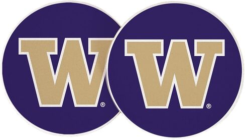 مجموعة منتجات مرخصة من Desert Cactus University of Washington Car Accessories UW Huskies ماصة من الحجر الرملي (التصميم A) in Saudi Arabia