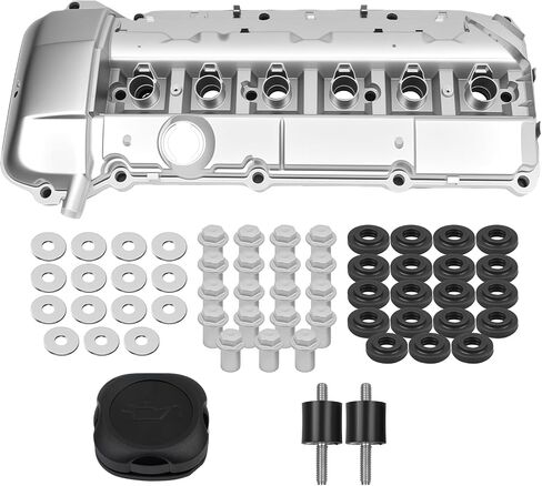 Upgrade Aluminum Engine Valve Cover Gasket Kit Compatible with BMW E60 E70 E82 E83 E84 E89 E90 E92 125i 128i 130i 325i 328i 525i 528i 530i X1 X3 X5 Z4 2006-2013 Cylinder Head Cover Replace 11127552281 in Kuwait