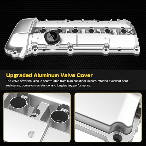 Upgrade Aluminum Engine Valve Cover Gasket Kit Compatible with BMW E60 E70 E82 E83 E84 E89 E90 E92 125i 128i 130i 325i 328i 525i 528i 530i X1 X3 X5 Z4 2006-2013 Cylinder Head Cover Replace 11127552281 in Kuwait