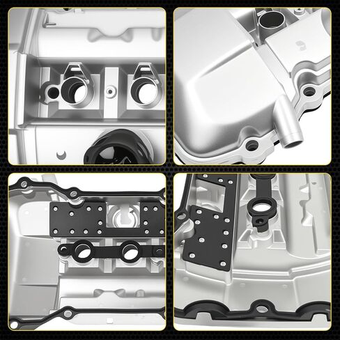 Upgrade Aluminum Engine Valve Cover Gasket Kit Compatible with BMW E60 E70 E82 E83 E84 E89 E90 E92 125i 128i 130i 325i 328i 525i 528i 530i X1 X3 X5 Z4 2006-2013 Cylinder Head Cover Replace 11127552281 in Kuwait