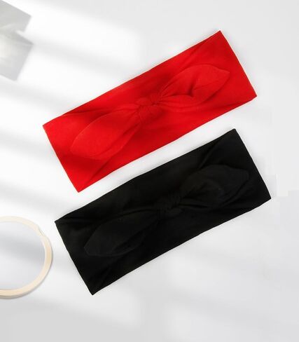 عصابات رأس Bandana ToBeffect للنساء بوهو على طراز Paisley Print - عصابات رأس القوس المرنة لشعر المرأة غير المنزلق - رؤساء عريضين مع أقواس عتيقة ، وملحقات الشعر ذات الشعر اللطيف 6 حزمة in Kuwait