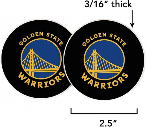 مجموعة منتجات مرخصة من Desert Cactus Golden State Warriors لملحقات السيارات NBA لدوري كرة السلة من الحجر الرملي الماص، مكونة من قطعتين (قاعدة السيارة A) in Saudi Arabia