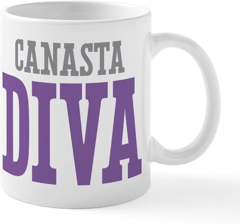 كوب CafePress Canasta DIVA كوب قهوة من السيراميك سعة 11 أونصة (325 مل). in Saudi Arabia