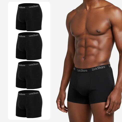 Men's Cotton Trunks Underwear 4 Pack, Boxers Pack for Men in Saudi Arabia