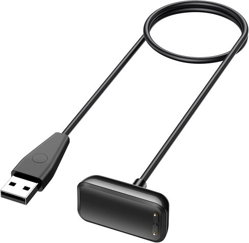 AK Charging Cable Compatible with Fitbit Charge 6/Charge 5/Luxe, Replacement USB Charger Cradle Dock Adapter with Reset Button Compatible with Fitbit Charge 6/Charge 5/Luxe Smartwatch,3.3ft/100cm in Saudi Arabia