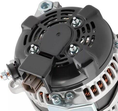 Alternator Compatible with Jeep Cherokee 2014-2019, Compass, Renegade & Chrysler 200 & Ram ProMaster City & Fiat 500X, 2.4L, 12V 160A 6-Groove Decoupler Pulley Clockwise, Replace# 56029624AB in Kuwait