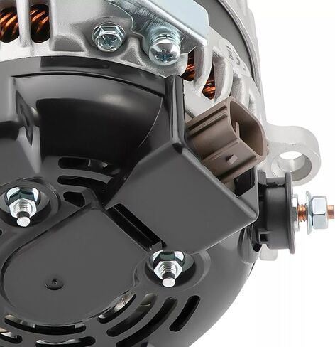 Alternator Compatible with Jeep Cherokee 2014-2019, Compass, Renegade & Chrysler 200 & Ram ProMaster City & Fiat 500X, 2.4L, 12V 160A 6-Groove Decoupler Pulley Clockwise, Replace# 56029624AB in Kuwait