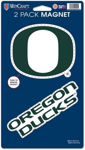 Wincraft NCAA University of Oregon WCR28599014 Magnets (2 Pack), 5" x 9" in Saudi Arabia