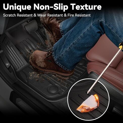 لـ 2023 Acadia Cargo Lins & Backrest Mat: مناسب لـ 2017-2023 GMC Acadia جميع الأحوال الجوية صينية شحن متوافقة مع ملحقات 2021 2022 2023 GMC Acadia Denali in Saudi Arabia