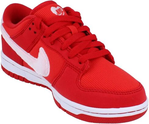 أحذية Nike Dunk Low Big Kids '(FN8913-141 ، أبيض/أبيض/أحمر) الحجم 6.5 in Saudi Arabia