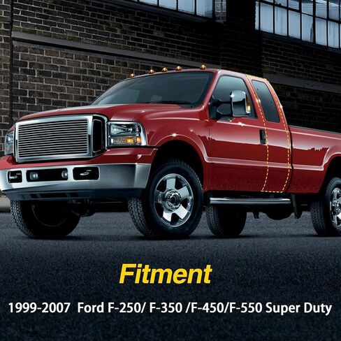 Rear Right Passenger Side Extended Cab Door Lock Latch with Cable Compatible with Ford F250 F350 F450 F550 Super Duty 1999-2007 Replace #:6C3Z-28264A00-A in Saudi Arabia