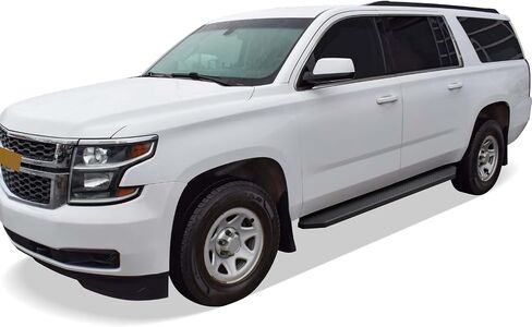 HD Ridez Running لوحات متوافقة مع Chevy Suburban GMC Yukon XL 2005-2020 (استبعاد Z71 Hybrid) و Avalanche 03-13 دون الكسوة الجري 6 "Silver Nerf Bar Side Side Bars in Saudi Arabia