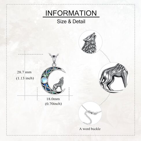 Raven Crystal Necklace 925 Sterling Silver Celtic Knot Moon Crow Pendant Necklace Raven Jewelry Gift for Women in Saudi Arabia