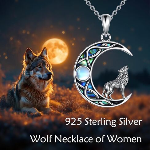 Raven Crystal Necklace 925 Sterling Silver Celtic Knot Moon Crow Pendant Necklace Raven Jewelry Gift for Women in Saudi Arabia