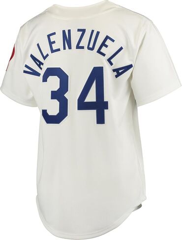 Mitchell & Ness - Mens Los Angeles Dodgers MLB Home Jersey 1981 F Valenzuela in Saudi Arabia