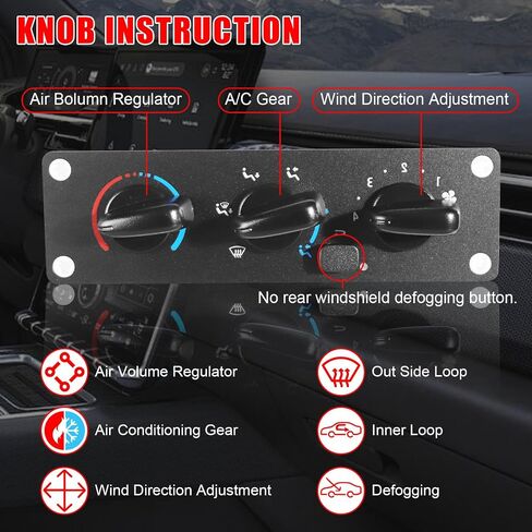 599-266 Front Climate Control Module Panel for GMC Sierra， for Chevy Silverado 1999-2002,/15054697/15753264/19244873/9361355 Heater A/C Control Switch Air Conditioning Climate Control Module in Saudi Arabia