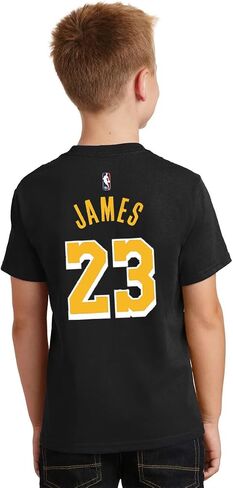 Outerstuff Lebron James Los Angeles Lakers #23 للأطفال الأولاد مقاس 4-7 اسم اللاعب ورقمه تي شيرت in Saudi Arabia