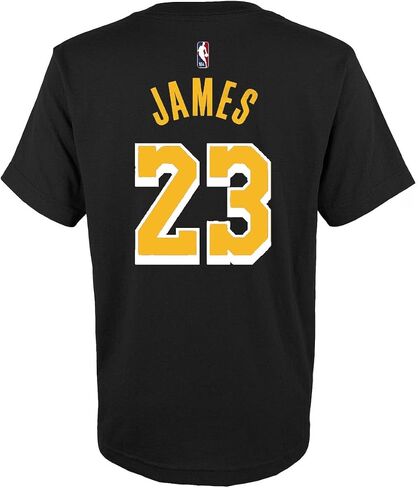 Outerstuff Lebron James Los Angeles Lakers #23 للأطفال الأولاد مقاس 4-7 اسم اللاعب ورقمه تي شيرت in Saudi Arabia