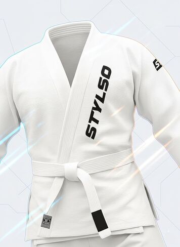 BJJ GI للرجال ، Kimono Brazilian Jiu Jitsu gi مع نسيج preshrunk ، تدريب معتمد من IBJJF جودو GI بدون حزام in Kuwait