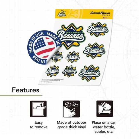 Desert Cactus Savannah Bananas Sticker Decal Vinyl Baseball Laptop Water Bottle Car Scrapbook (Type 3-3) in Saudi Arabia