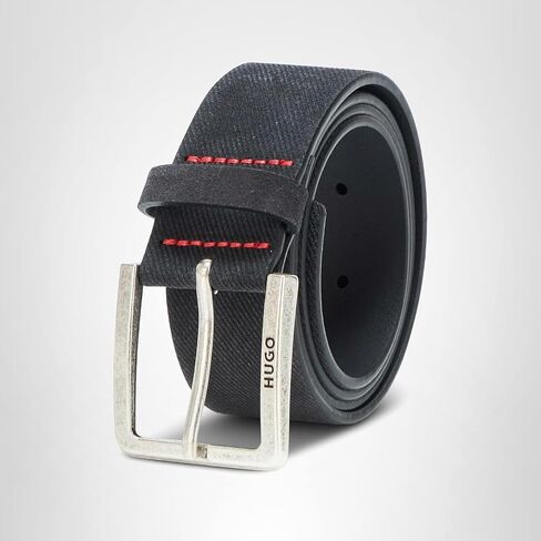 HUGO Men's Gionio Suede Leather Evening Belt in Saudi Arabia