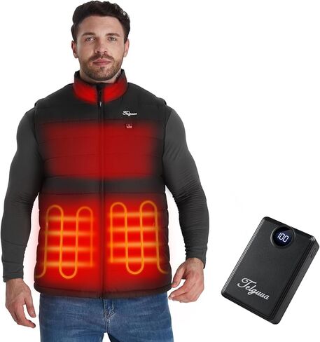 شملت السترة الساخنة Telguua للرجال الذين لديهم حزمة بطارية السترات الدافئة للرجال الساخنة سترة التدفئة الكهربائية القابلة لإعادة الشحن in Kuwait