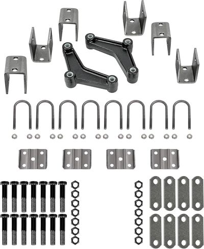 KUAFU 3500lb Trailer Suspension Kit, Tandem Axle Truck/Trailer Spring Suspension Rebuild Kit(Leaf Spring, Hanger Kit, Equalizer and Shackle Strap) in Saudi Arabia