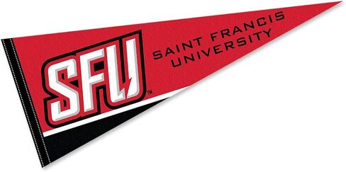 Saint Francis Red Flash Wordmark Pennant Flag in Saudi Arabia