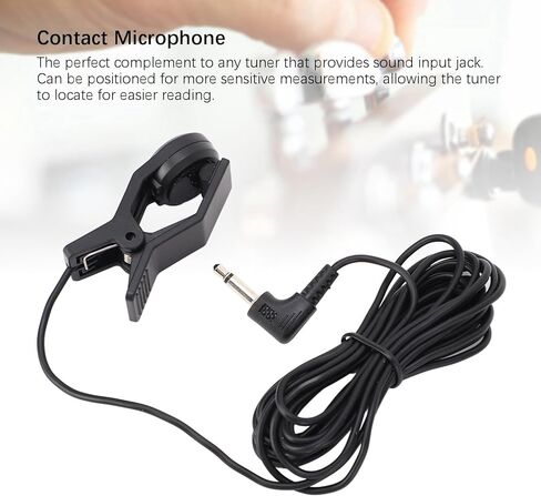 Clip On Microphone Contacts Microphone Sensitive Pick Up Sound Amplifier 3.5mm Plug for Guitar Violin Ukulele Music Instrument in Saudi Arabia