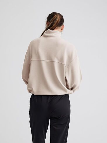 Womens Sweatshirts Half Zip Pullover Drawstring Waist Sweaters Quarter Zipper Hoodies 2025 Fall Fashion Clothes in Kuwait