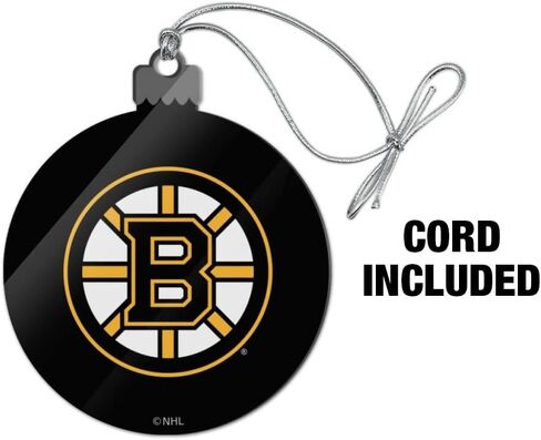 الرسومات والمزيد شعار Boston Bruins زينة أكريليك لشجرة عيد الميلاد in Kuwait