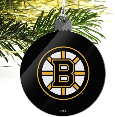 الرسومات والمزيد شعار Boston Bruins زينة أكريليك لشجرة عيد الميلاد in Kuwait
