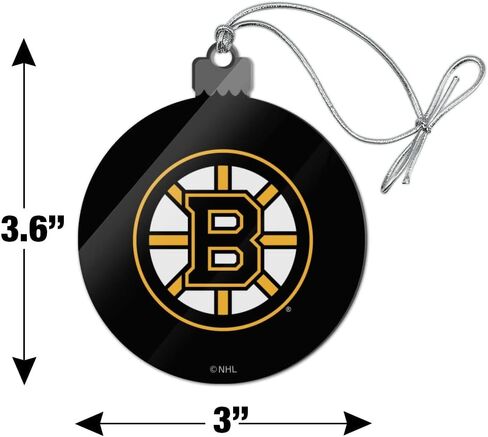 الرسومات والمزيد شعار Boston Bruins زينة أكريليك لشجرة عيد الميلاد in Kuwait