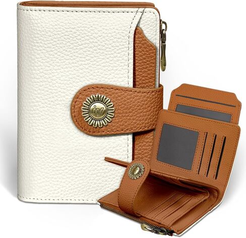 Highland Cow Small Wallet Women RFID Blocking Bifold, Cute Credit Card Holder, Zipper Coin Pocket, PU Leather, Compact, Travel, 4 ID Window, 14 Card Slots, Western, Cash Purse, Ladies Woman in Kuwait