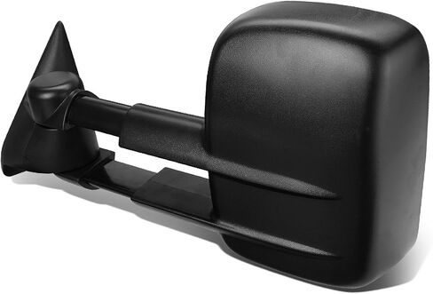 Auto Dynasty Right Side Black Manual Telescoping Folding Rear View Towing Mirrors Compatible with Silverado Sierra GMT800 99-07 in Saudi Arabia